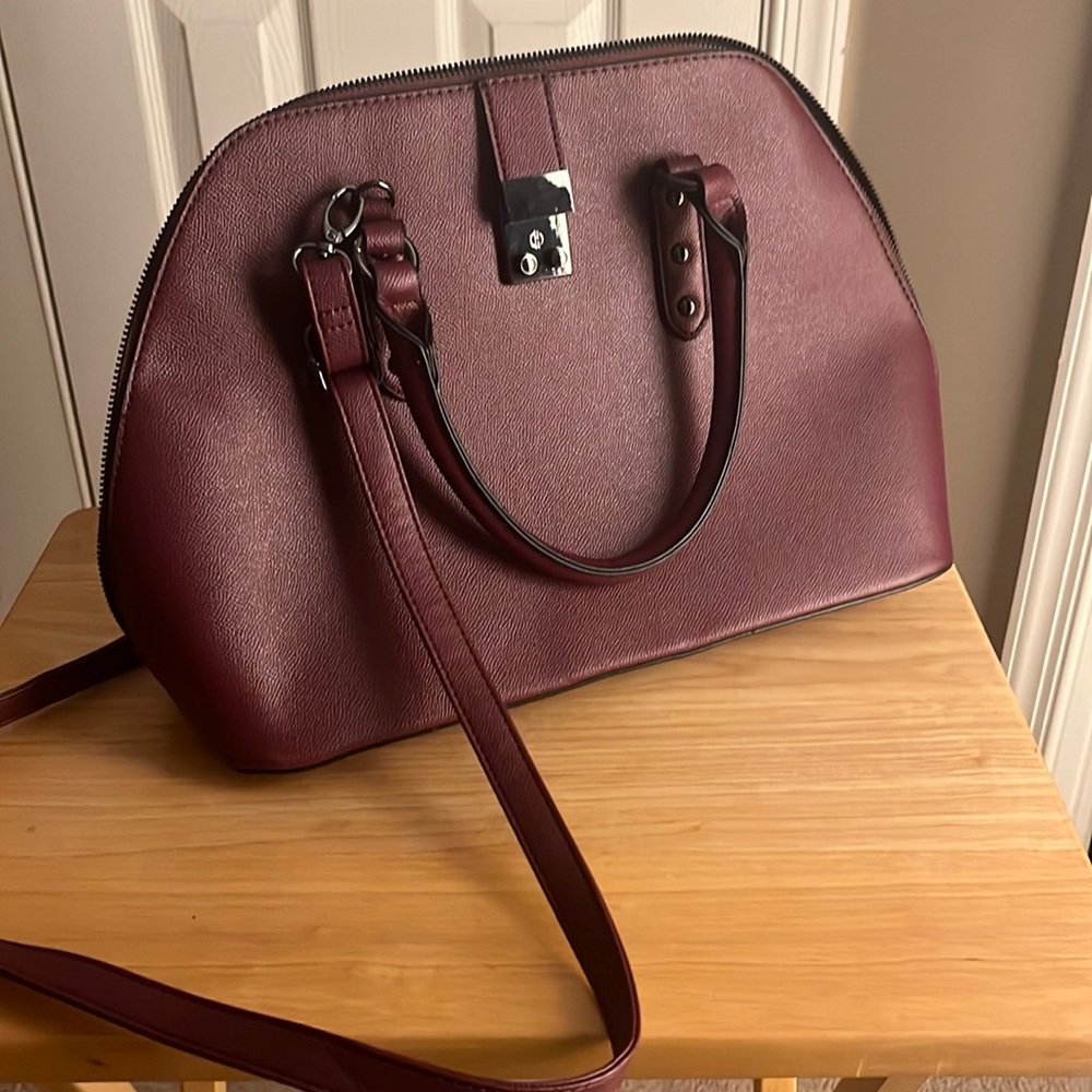 Burgundy crossbody bag